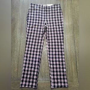 Liz Claiborne Pink and Black Plaid Pants